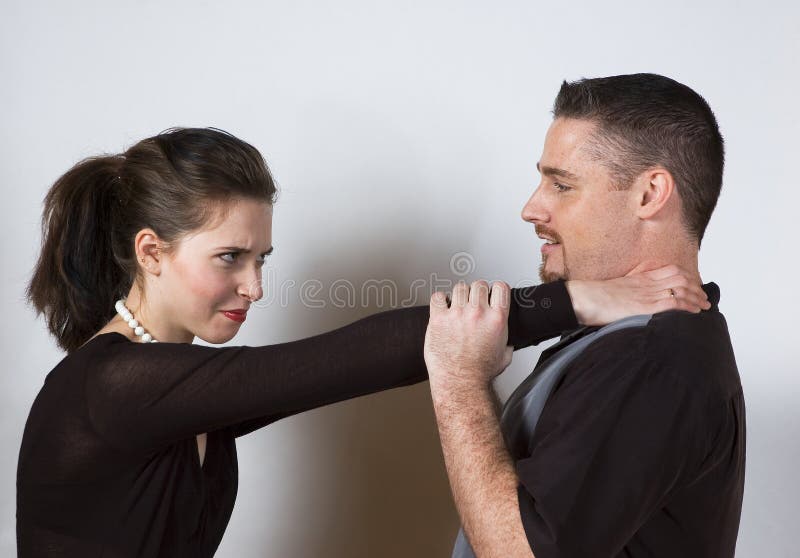 Choke Hold stock image. Image of neck, hold, violent, woman - 910161