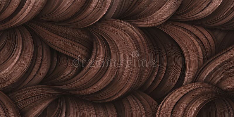 Chokladbruna texturer (wallpaper) med silky glatt wave-mönster. De rika tonerna tillför värme och vektor illustrationer