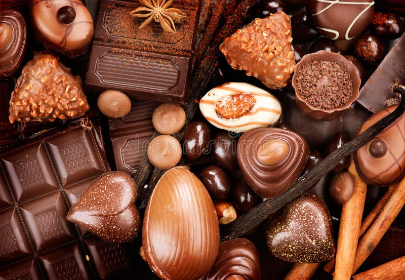 Chokladsötsakbakgrund