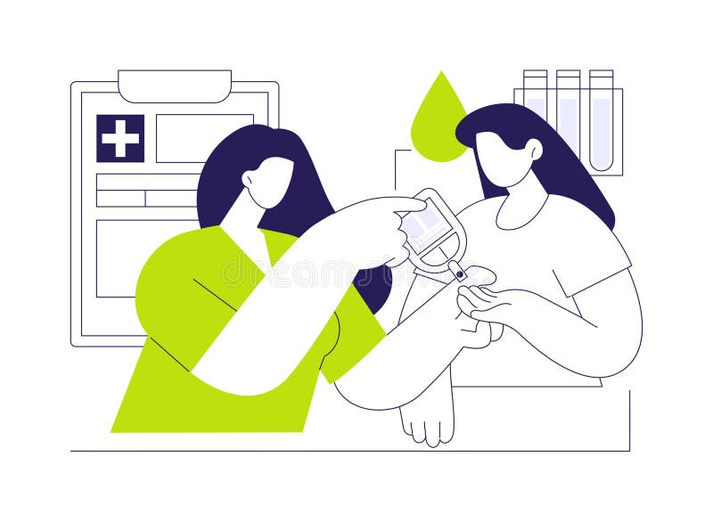 Cholesterol checkup абстрактная концепция вектор иллюстрация. иллюстрация штока
