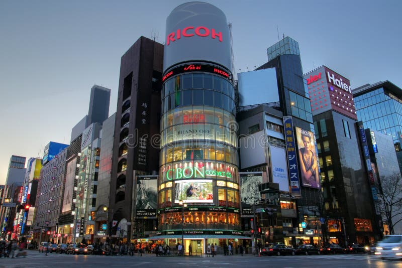 chome διασχίζοντας το ginza Ιαπωνί& chome διασχίζοντας το ginza Ιαπωνί&
