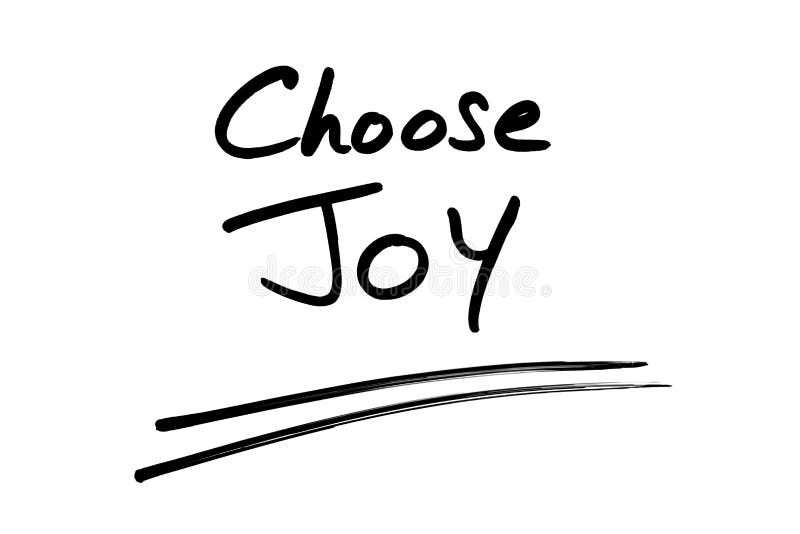 Choose JOY stock illustration. Illustration of loving 169989249