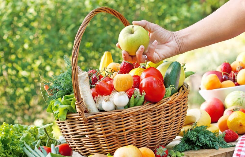 Choose the right fresh and organic fruits and vegetables