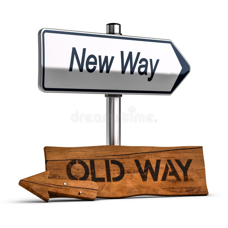 Choosing the Best Way, Personal Development Concept stock illustration