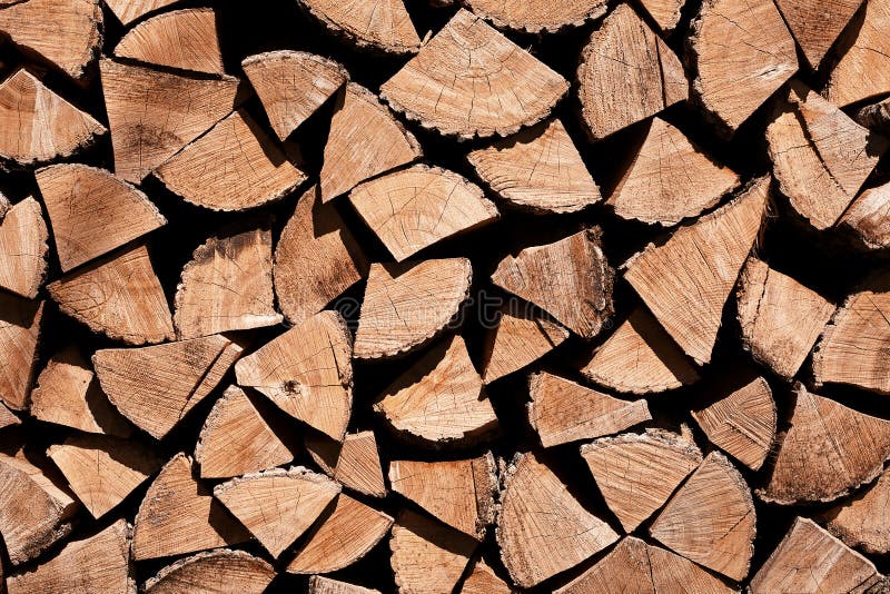 Chopped fire wood