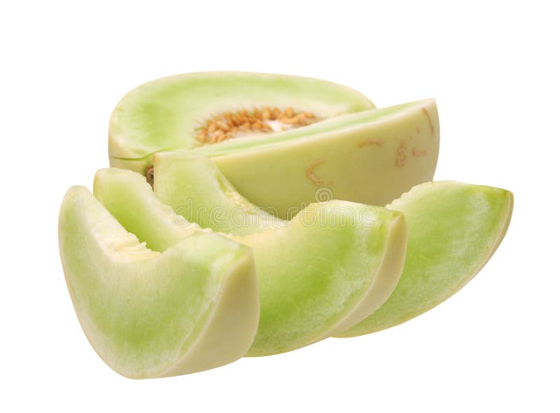 Chopped green melon stock image. Image of portion, ripe 35215895