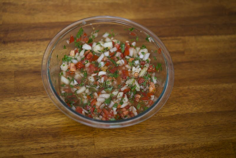 Chopped Onions and Tomatoes with Cilantro in Bowl Stock Image Image of tomatoes, supper 71786703