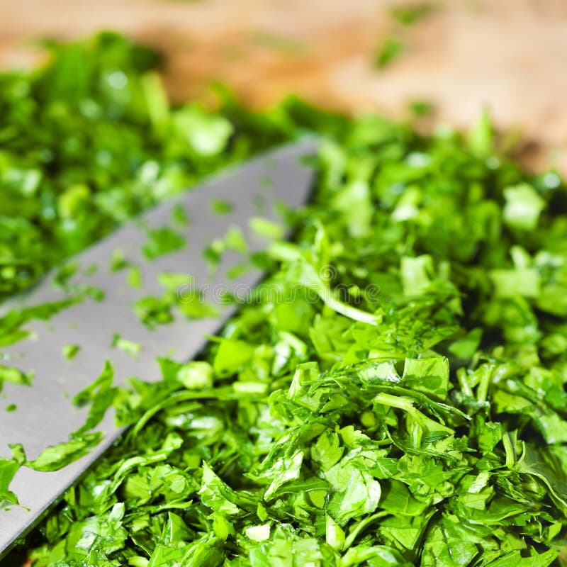 Chopped parsley stock photo. Image of leaf, aromatic 13767014