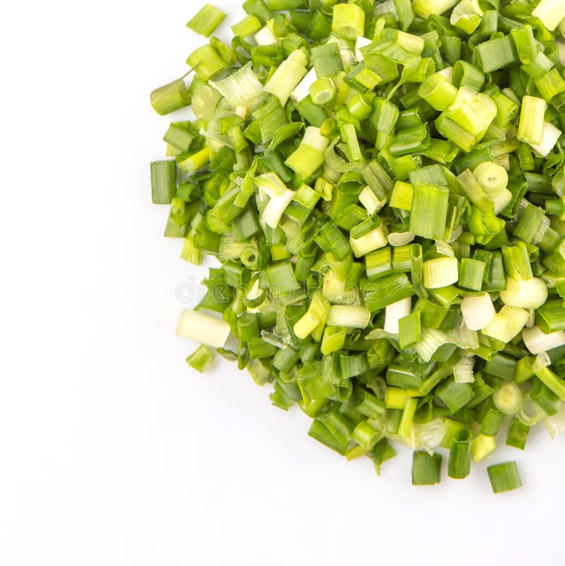 Chopped Scallions Close Up View VII Stock Photo Image of fresh, herb