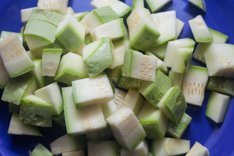 Chopped zucchini stock photo. Image of blue, plate, nutrition 28206044