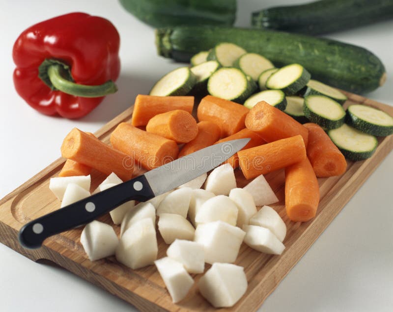 Chopping The Vegetables Stock Photos Image 23705053