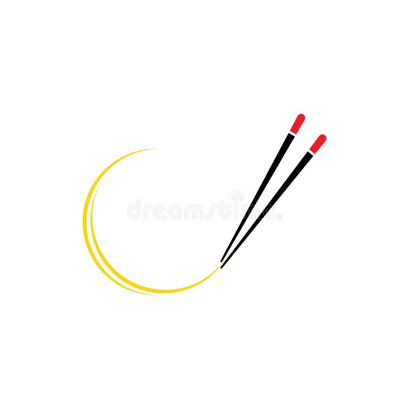 Chopstick icon logo vector stock vector. Illustration of restaurant