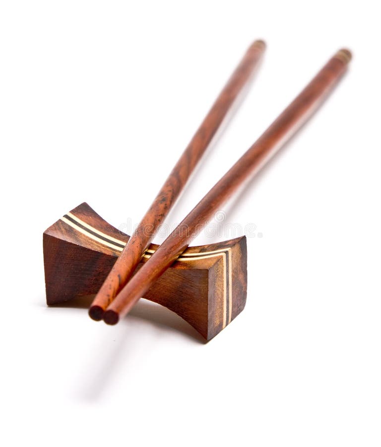 Chopsticks on a chopstick rest