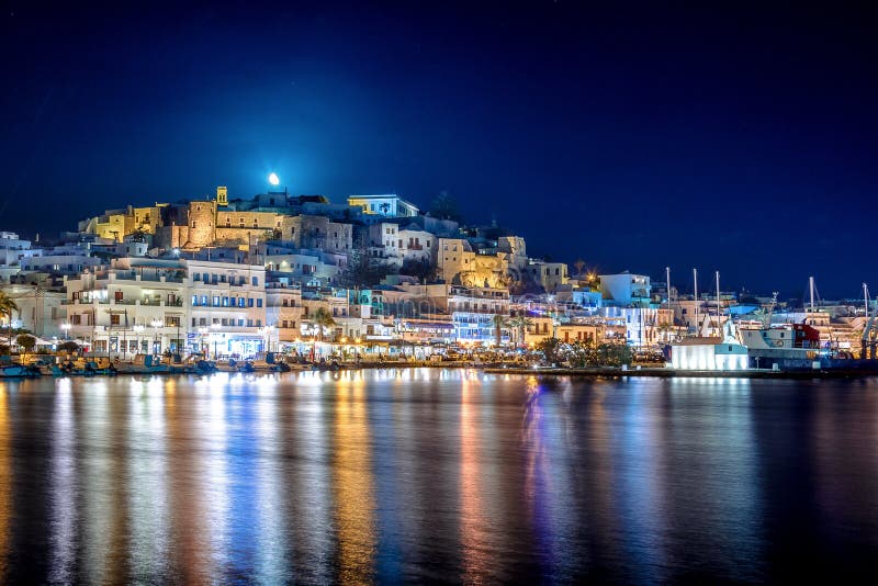 Chora острова Naxos, Кикладов, Греции стоковое изображение Chora острова Naxos, Кикладов, Греции стоковое изображение