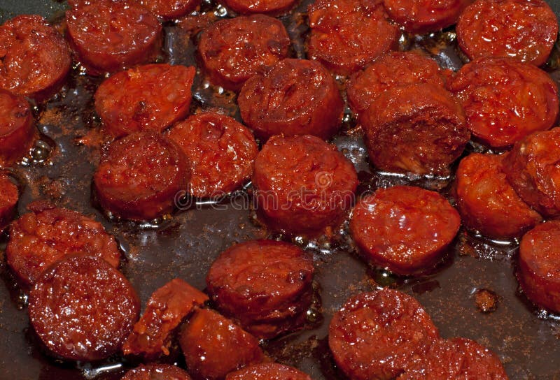 ChorizoBraten stockfoto. Bild von gaststätte, glänzend 22632796