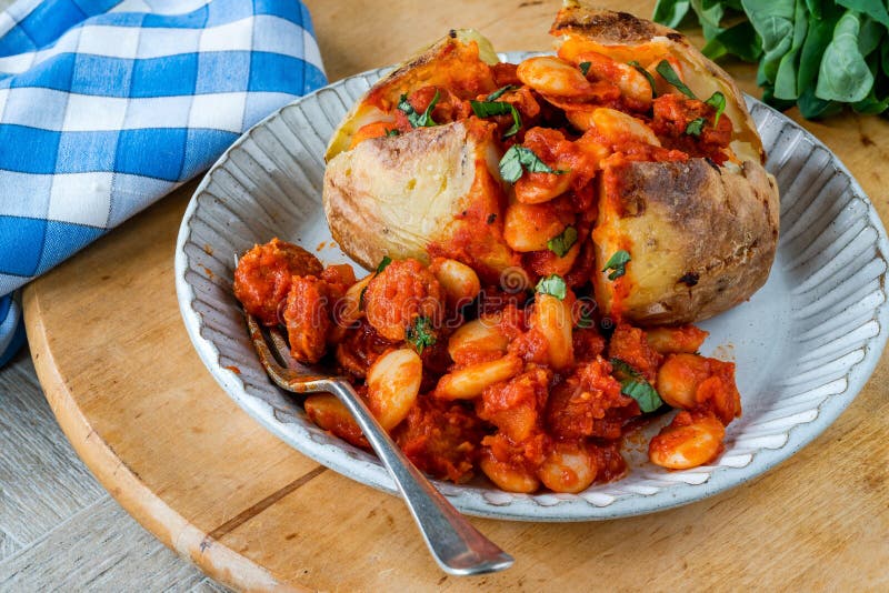 Jacket potato stock photo. Image of recipe, cuisine 268810688