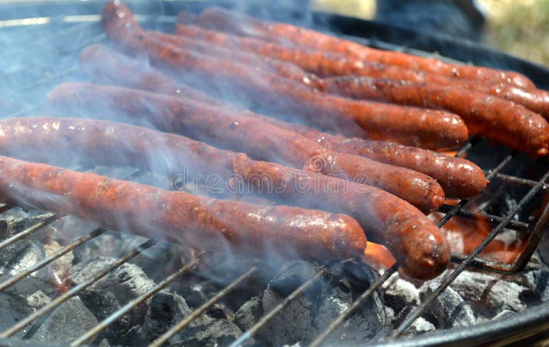 Chorizo Hot Dog on the Grill Stock Photo Image of cooking, spicy