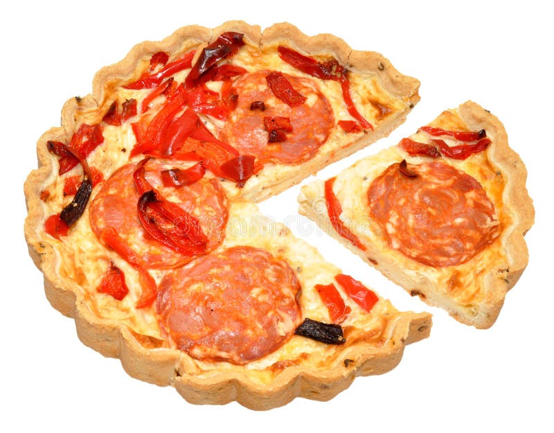 Chorizo Quiche stock image. Image of meal, quiche, nutrition 41638303