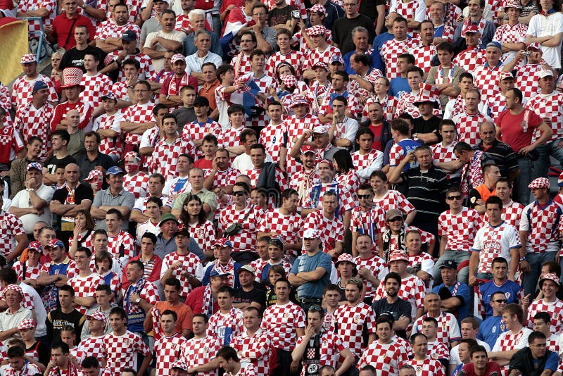 chorwacja kibiców piłki zdjęcia stock chorwacja kibiców piłki zdjęcia stock