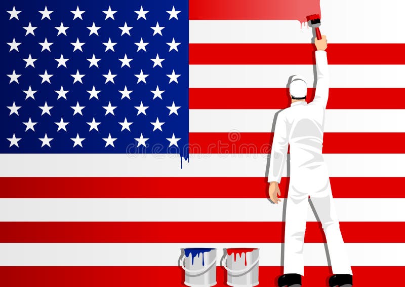 chorągwiany obraz usa ilustracja wektor chorągwiany obraz usa ilustracja wektor
