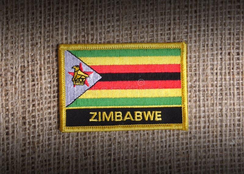 Chorągwiany Zimbabwe fotografia royalty free