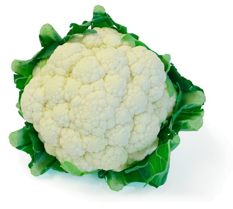 This is a close-up of a cauliflower isolated on white. This is a close-up of a cauliflower isolated on white.