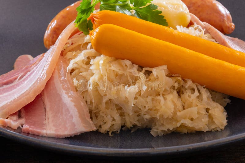 Choucroute Garnie French for Dressed Sauerkraut is an Alsatian Recipe ...