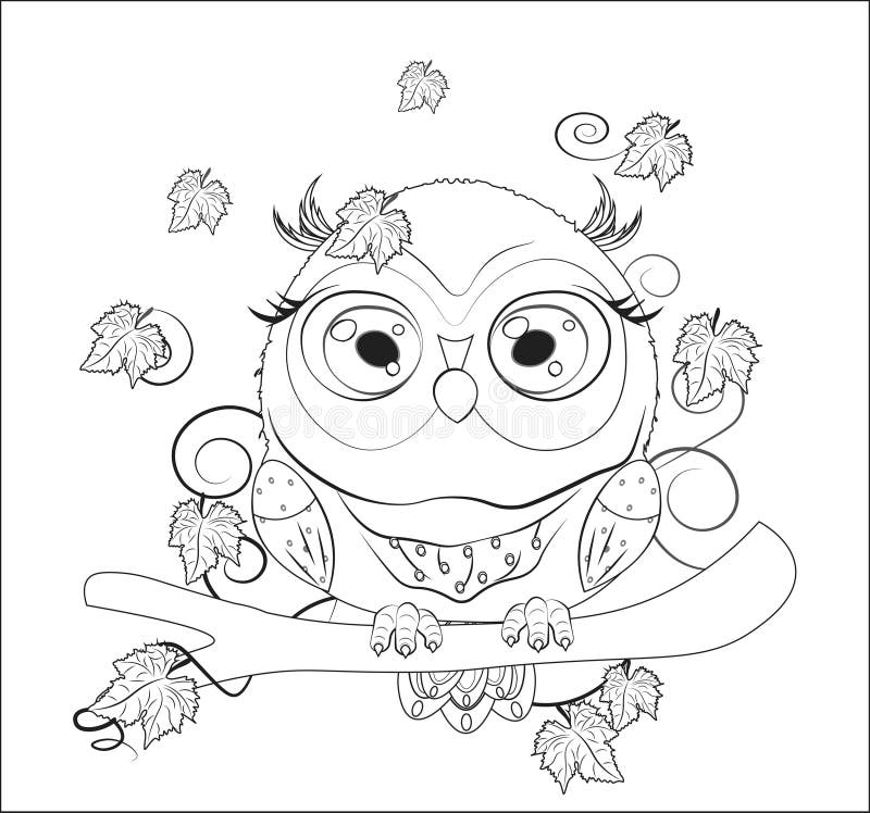 chouette de livre coloriage avec parapluie illustration vecteur du drole retrait 159781320 zombieland