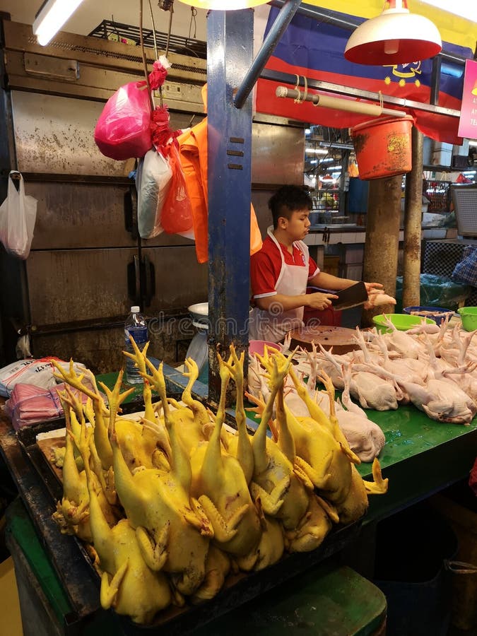 Chow Kit wet market, chicken section Kuala Lumpur Malaysia
