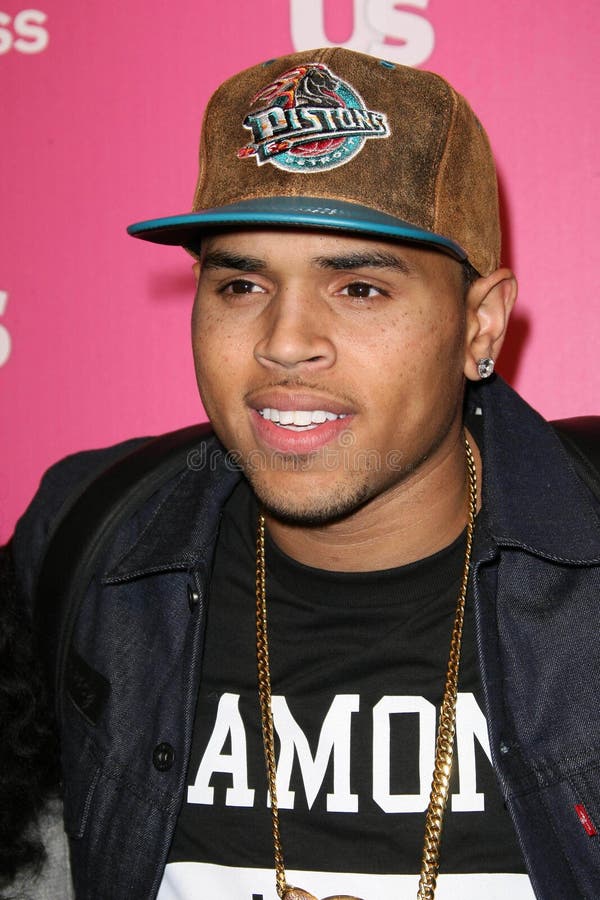 Chris Brown Arrives Exchange Editorial Stock Photo - Stock Image