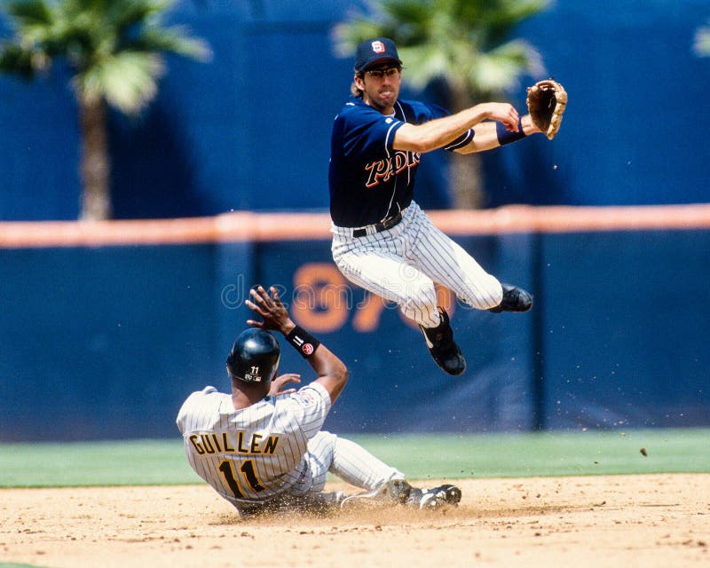 Chris Gomez San Diego Padres. Tidigare San Diego Padre Chris Gomez. (Bild som tas från färgglidbana. )