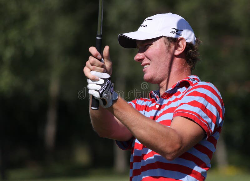 Chris Wood at Golf French Open 2010 Editorial Stock Image Image of shot, wood 15071229