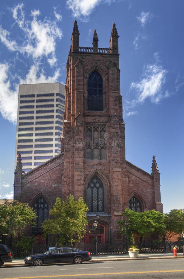 Christ Church Cathedral in Hartford, Connecticut Stock Photo Image of