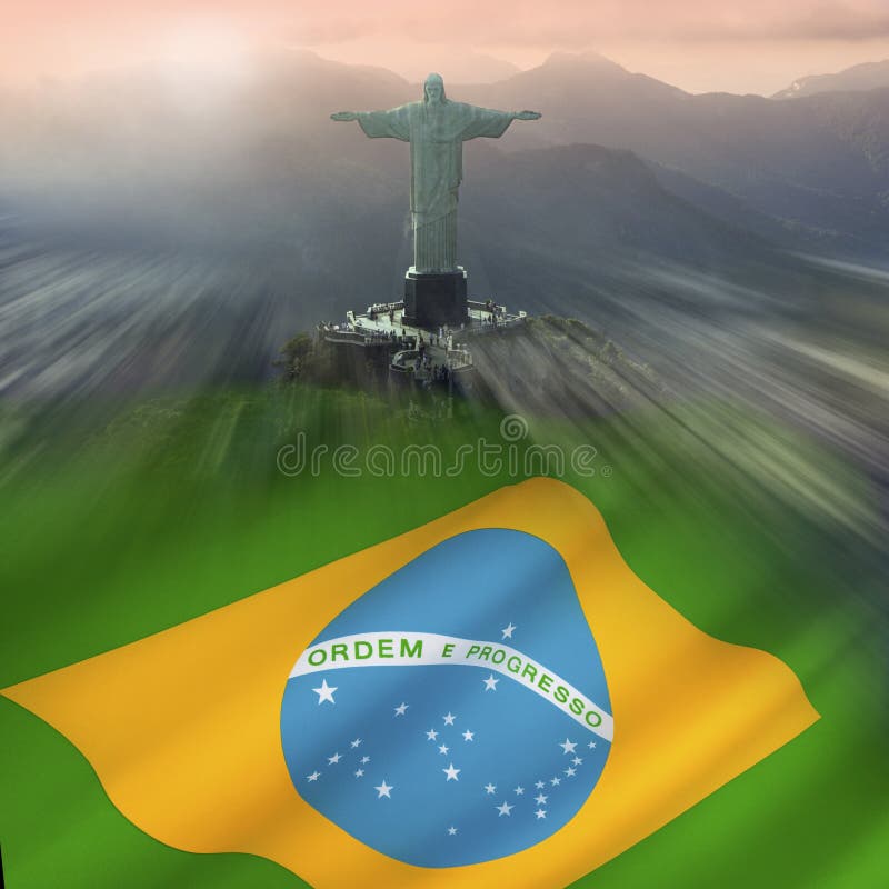 Christ the Redeemer - Rio de Janeiro - Brazil royalty free stock photography Christ the Redeemer - Rio de Janeiro - Brazil royalty free stock photography