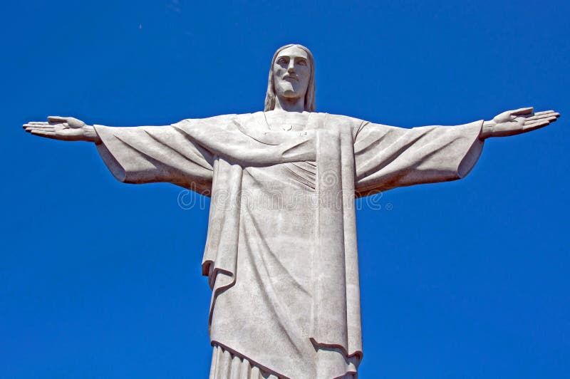Christ the Redeemer Statue. Rio de Janeiro, Brazil royalty free stock photography
