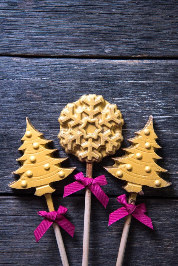 Christams Tree and Star Chocolate Candy Stock Photo Image of ornament