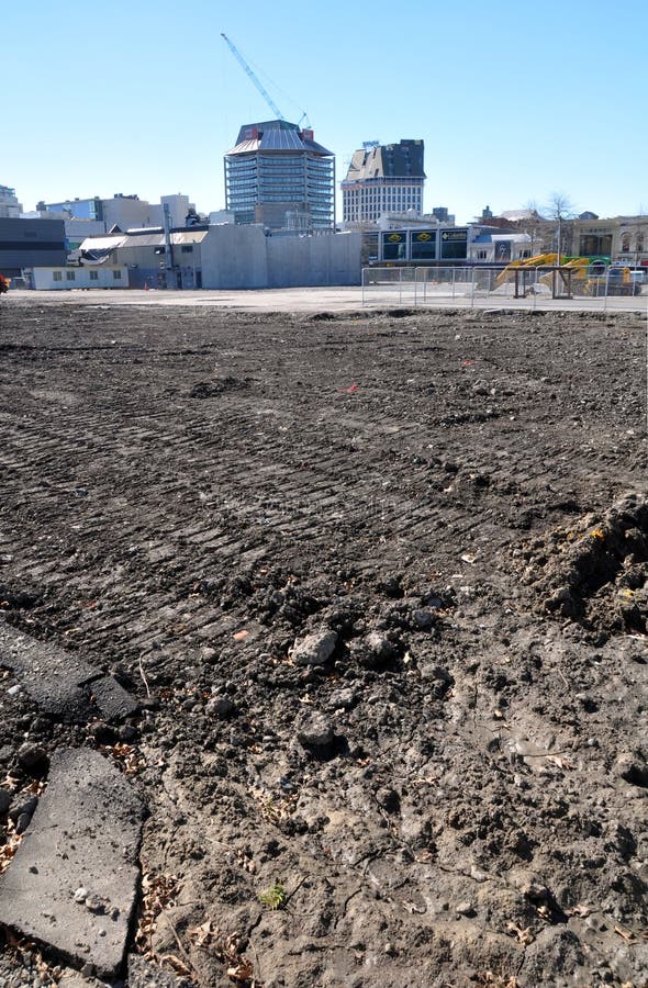 Christchurch Earthquake - CBD Wasteland stock photo Christchurch Earthquake - CBD Wasteland stock photo