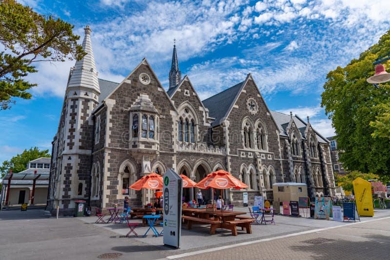 CHRISTCHURCH NEW ZEALAND JANUARY 21 2020 Christchurch Visitor Center at New Zealand