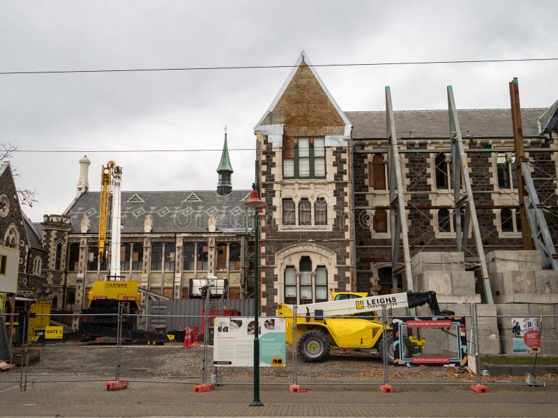 CHRISTCHURCH, NEW ZEALAND - May 2019: University Buildings Undergoing ...