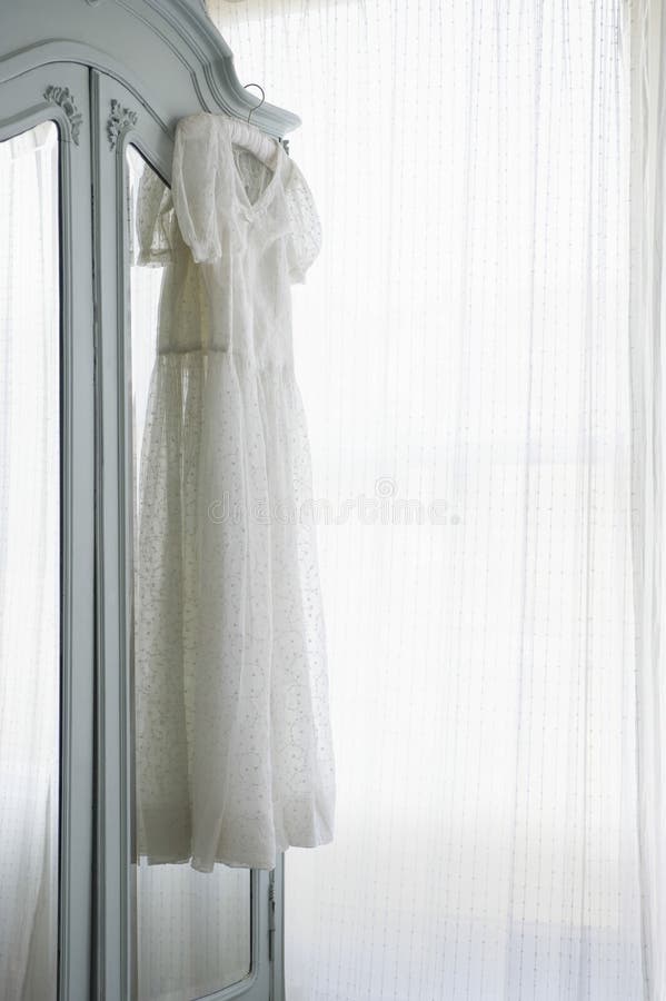 Christening Gown and Sash stock image. Image of sash 30954907