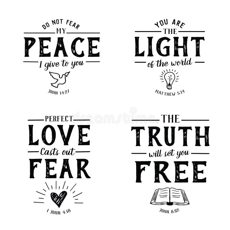 Christian Bible Verse Hand Lettering Scripture Emblem