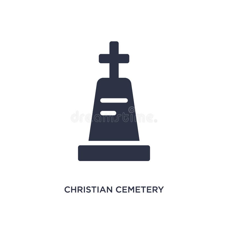 christian cemetery icon. Simple element illustration from buildings concept. christian cemetery editable symbol design on white background. Can be use for web and mobile. christian cemetery icon. Simple element illustration from buildings concept. christian cemetery editable symbol design on white background. Can be use for web and mobile