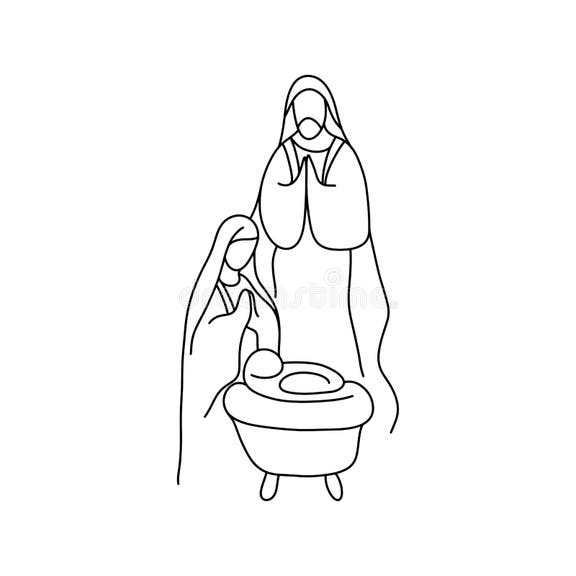 Nativity Sketch Stock Illustrations – 2,056 Nativity Sketch Stock ...