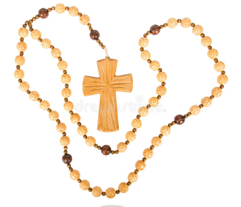 Christian Cross Chain, Isolated Stock Photo Image of woman