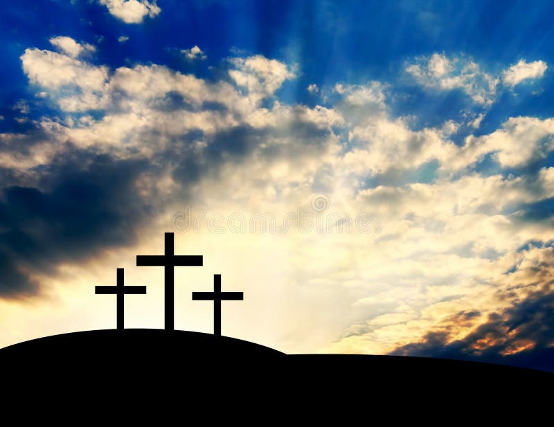 Christian Crosses auf dem Hügel
