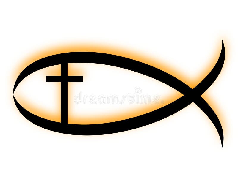 Christian fish stock illustration. Illustration of salvation 5556255