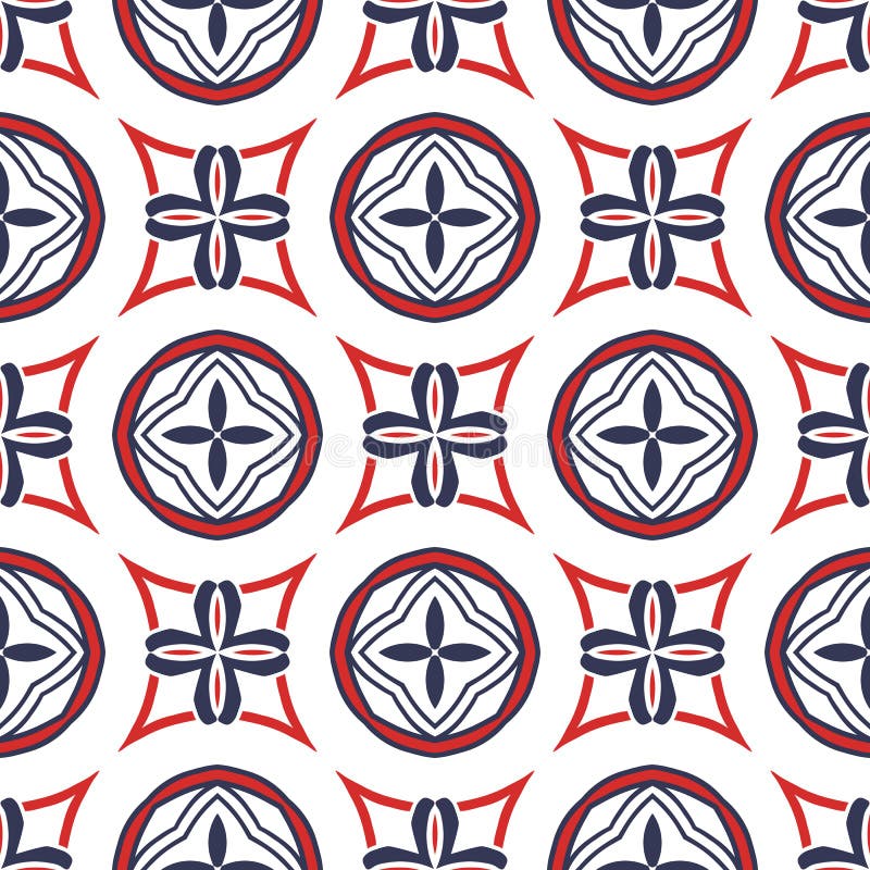 Christian Geometric Pattern Seamless Stock Vector - Illustration of