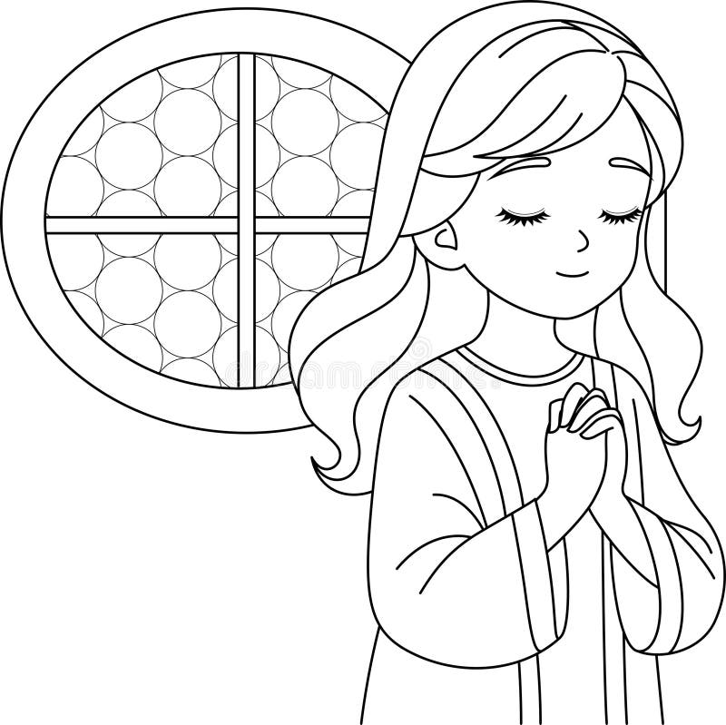 church coloring page