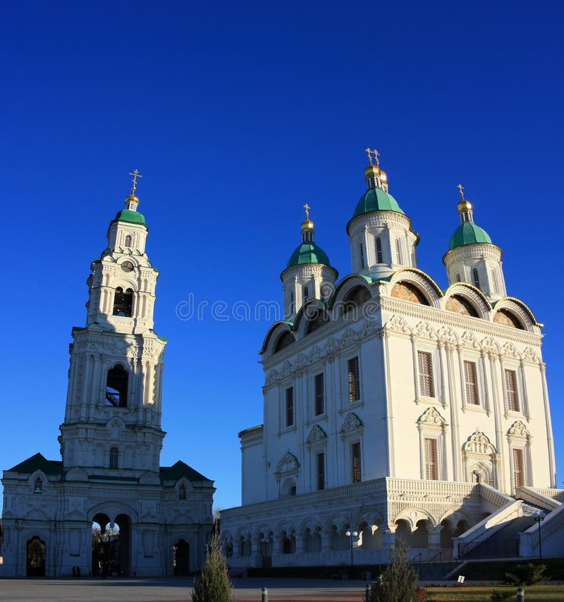 Walls and towers of the old Astrakhan Kremlin. Walls and towers of the old Astrakhan Kremlin