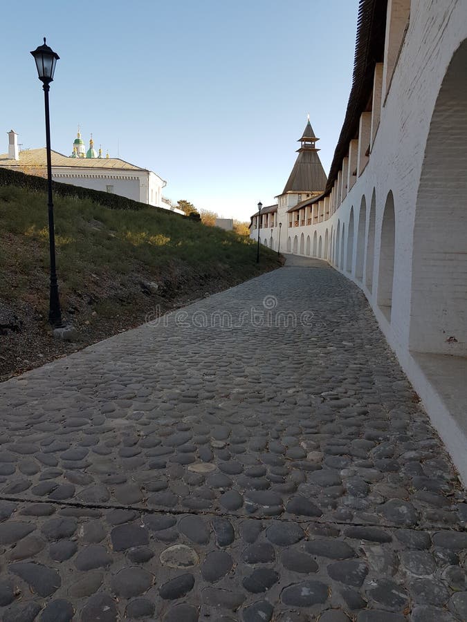 Walls and towers of the old Astrakhan Kremlin. Walls and towers of the old Astrakhan Kremlin